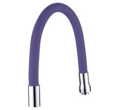 Излив (гусак) 3/4&quot; для кухни силиконовый фиолетовый AQUATICA (XH-5243)