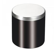 WROCLAW косметический контейнер отдельностоящий, нержавеющая сталь, черный матовый