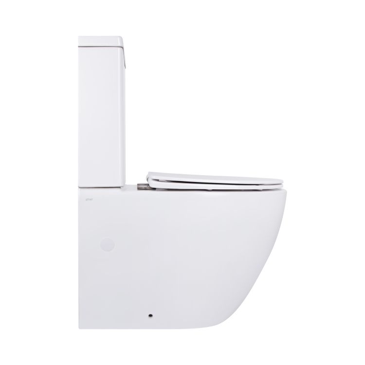 Унітаз підлоговий Qtap Jay Ultra Quiet з сидінням Soft-close 640x360x835 мм QT07222175TW White - 4