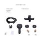 Комплект смесителей для ванной комнаты Lidz Latwa 001Black+Lidz Latwa 006Black+Lidz Latwa 005Black - 6