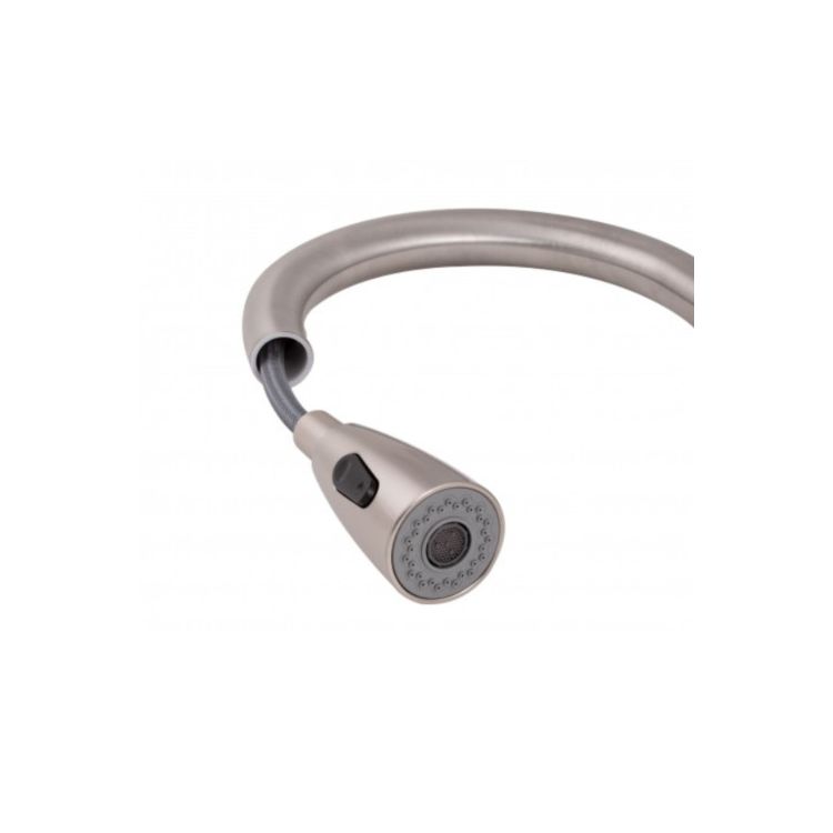 Смеситель д/кухни Aria 015FLT, Nickel (k35) с выдвижной мультифункцион. - 3