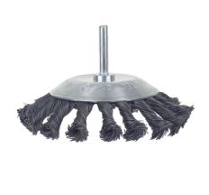 Щетка проволочная конусообразная Ø115мм хвостовик Ø6мм (стальная витая) Sigma (9025111)