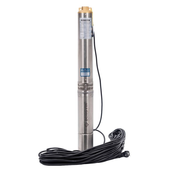 Насос центробежный скважинный 0.25кВт H 35(30)м Q 55(30)л/мин Ø96мм (кабель 25м) AQUATICA (DONGYIN) (777441) - 1