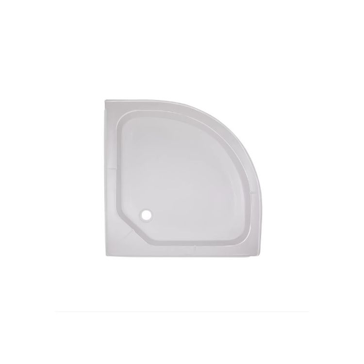 Душовий піддон напівкруглий акрил 80х80х14см KAPIELKA ST80x80x14 низький Lidz - 1