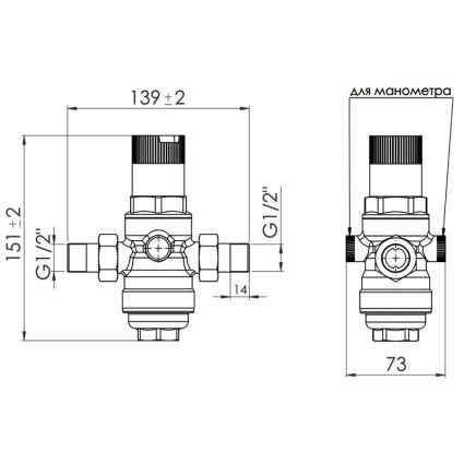 SD FORTE Фільтр з редуктором 1/2 SF128W15 - 2