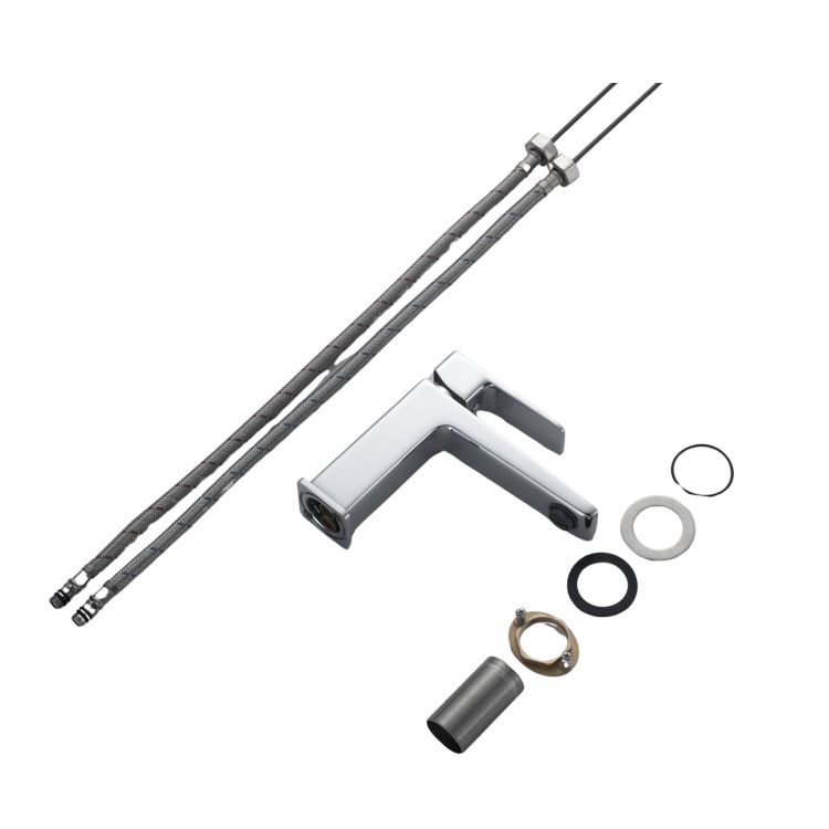 Змішувач латунний для раковини Lidz Orion 001F (k25) LDORI001FCRM48091 Chrome - 9