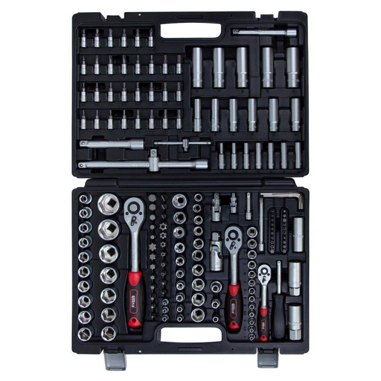 Набор насадок торцевых и биты 1/4&amp;quot;, 3/8&amp;quot;, 1/2&amp;quot; 172 шт CrV Taiwan ULTRA (6003232) - 4