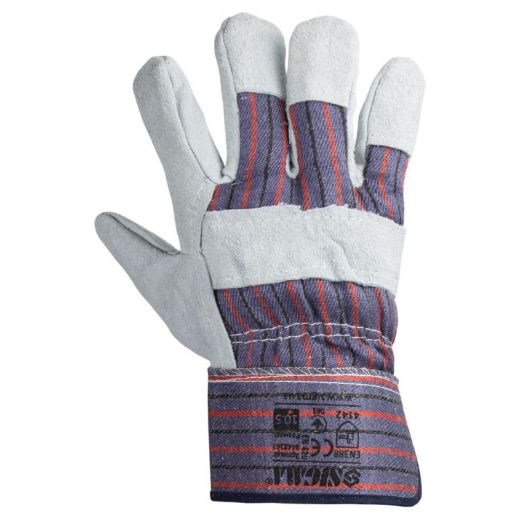 Замшеві рукавички комбіновані (цілісна долоню) Sigma (9448361) - 3