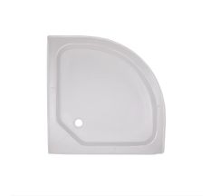 Душовий піддон напівкруглий акрил 80х80х14см KAPIELKA ST80x80x14 низький Lidz