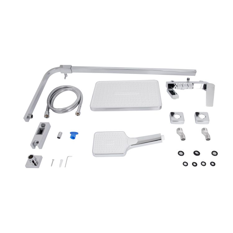 Душова система універсальна Qtap Crow на три споживача (з виливом) QTCRO111CRM48648 Chrome - 8