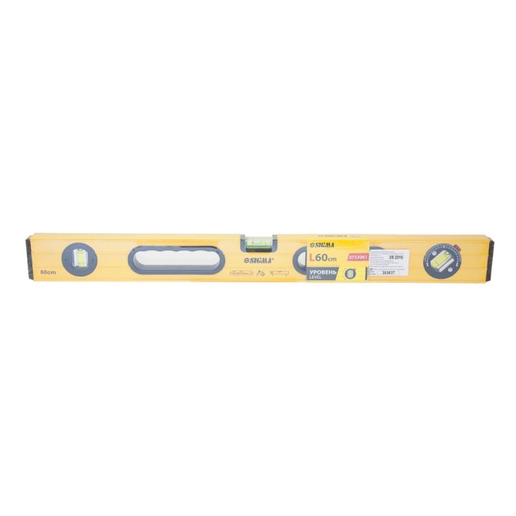 Уровень с поворотной капсулой, 2 рукоятки 60см Sigma (3723061) - 8