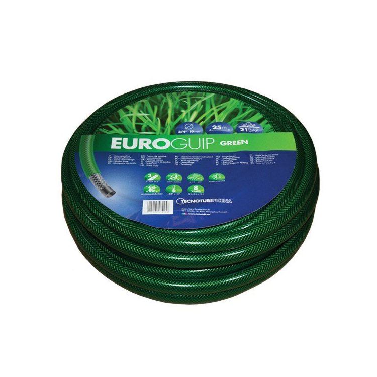 Шланг садовий Tecnotubi Euro Guip Green для поливу діаметр 5/8 дюйма, довжина 50 м (EGG 5/8 50) - 1