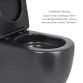 Акційний набір: Унітаз напольний Robin Ultra Quiet QT13226083AMB 660x360x855 Black + Біде напольне Robin QT13442141CMB 565x360x405 Black - 4