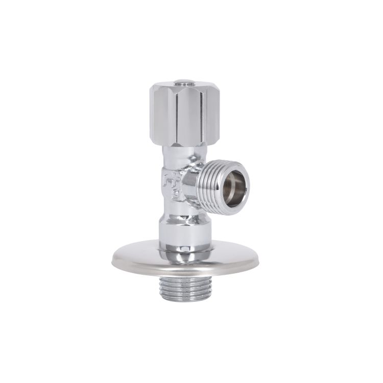 Кран угловой 1/2*1/2 с вентиль.буксой Forte 344 - 3