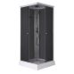 Душовий бокс Lidz Kubis SB90x90.SAT.LOW.GR, скло тоноване 4 мм - 3