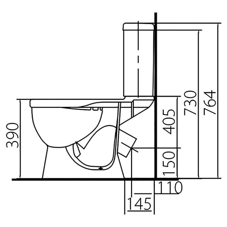 Унитаз-компакт Antysplash 3/6л кос. сиденья полипроп (н.п.) 209905UA Kolo - 2