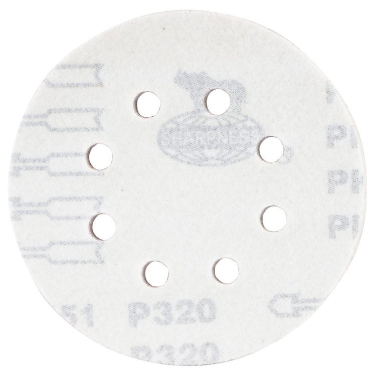 Шлифовальный круг 8 отверстий Ø125мм P320 (10шт) Sigma (9122731) - 2