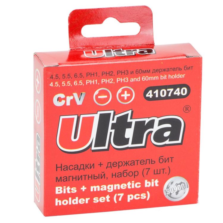 Набор бит + адаптер 7шт S2 (пласт кейс) ULTRA (4013102) - 3