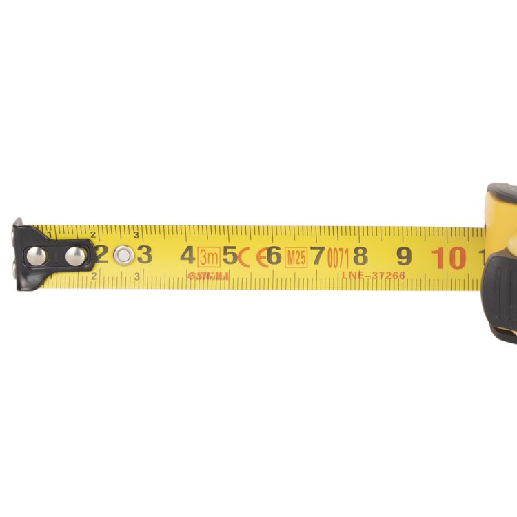 Рулетка магнитная обрезиненная JT фиксатор+тормоз 3м×16мм SIGMA (3823021) - 8