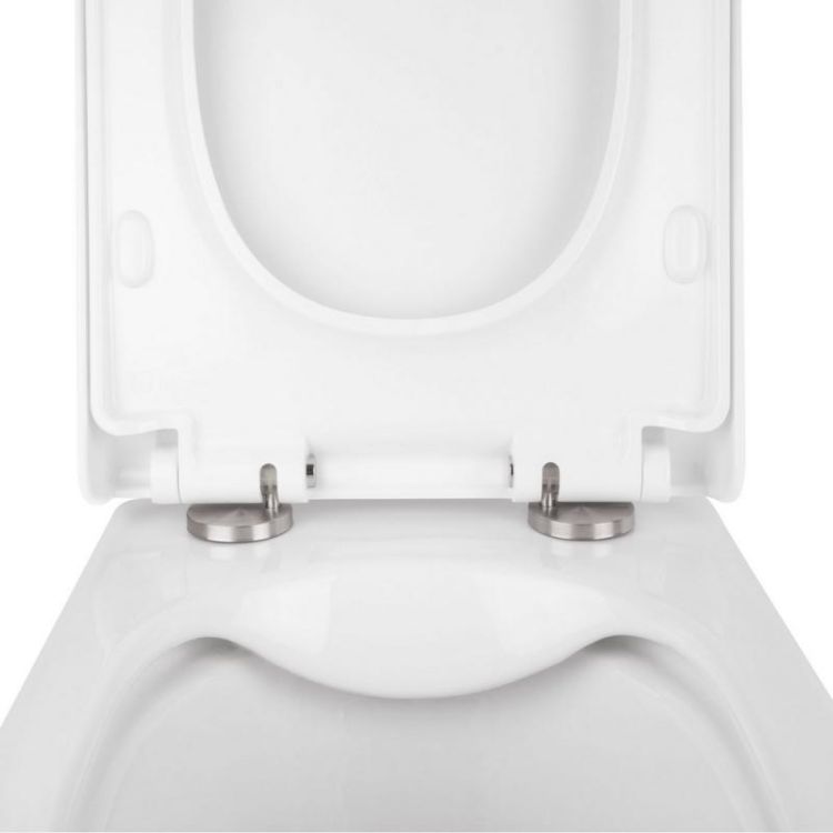 Набір Qtap інсталяція 3 в 1 Nest QT0133M425 з панеллю змиву круглої QT0111M11111SAT + унітаз з сидінням Tern QT1733052ERW - 4