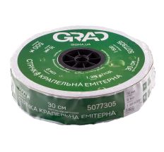 Стрічка крапельна з плоским емітером Ø16мм 30см 6мил 1.38л 500м GRAD (5077305)