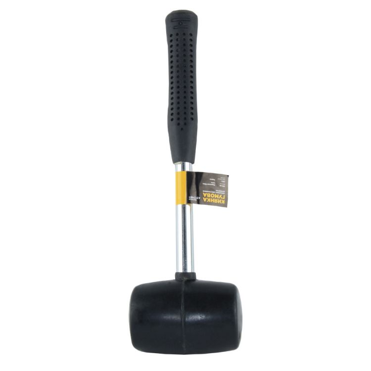 Киянка резиновая чёрная 450г металлическая обрезиненная рукоятка SIGMA (4317481) - 1