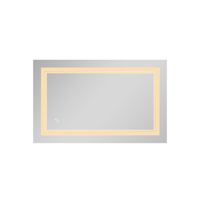 Дзеркало Qtap Cardinal (CA1) 800х500 з LED-підсвічуванням Touch, з антизапотіванням, з димером, рег. темп. кольору (3000-6500K) Reverse QT0478C5080 - 5