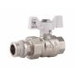 Кран с амер. прямой 3/4&amp;quot; Forte с антипрот SF 222W20 - 1