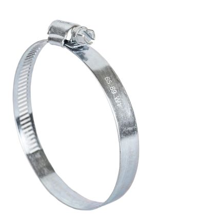Хомут черв'ячний оцинкований 12,7 мм D65-89мм 10шт Grad (2511485) - 4