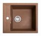 Мойка SOLID Brizz 460*515 терракот из искусственного камня, с сіфоном - 1
