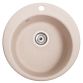 Мийка SOLID Ponu 475*370 рожевий зі штучного каменю, з сіфоном - 1