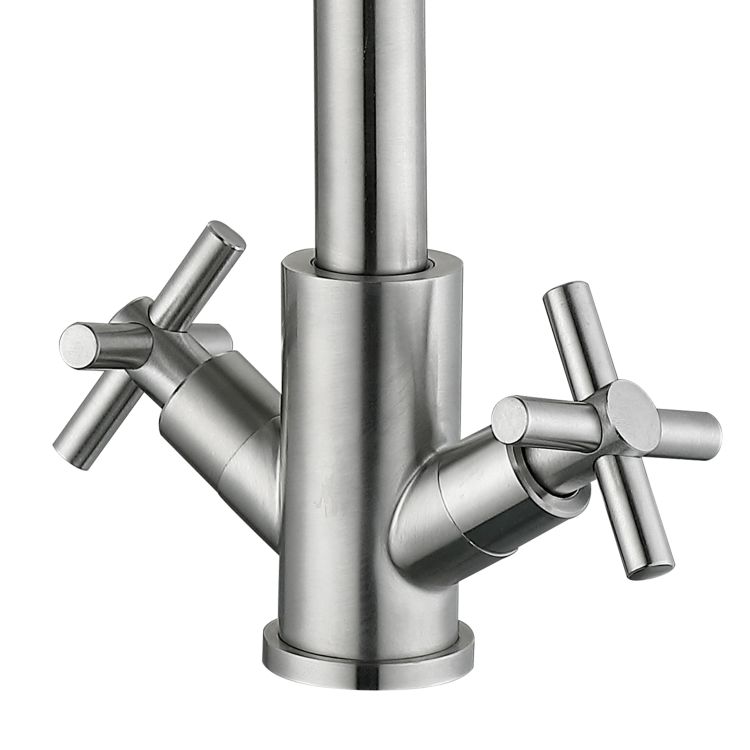 Змішувач для кухні Lidz Wind 161F двохвентильний LDWIN161FNKS46098 Nickel - 3