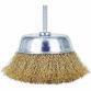 Щетка проволочная чашеобразная Ø100мм хвостовик Ø6мм (латунированная) Sigma (9015101) - 2