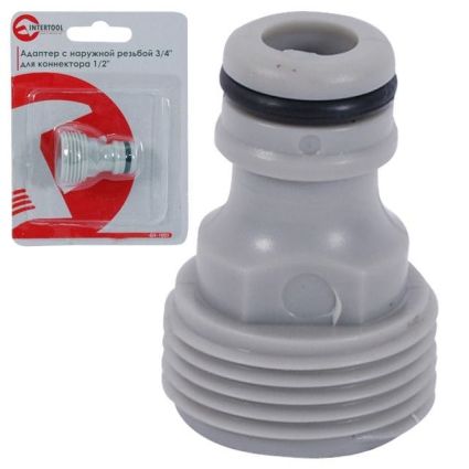 Адаптер під коннектор 1/2х3/4 Intertool GE-1002 - 1