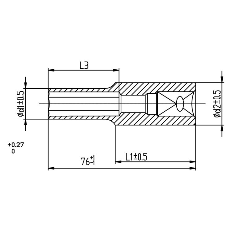 Насадка шестигранная длинная 1/2&amp;quot; 10мм CrV ULTRA (6072102) - 2