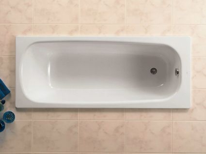 Ванна чавуна ROCA CONTINENTAL 170x70 + сифон Simplex для ванни автомат (285357) - 4