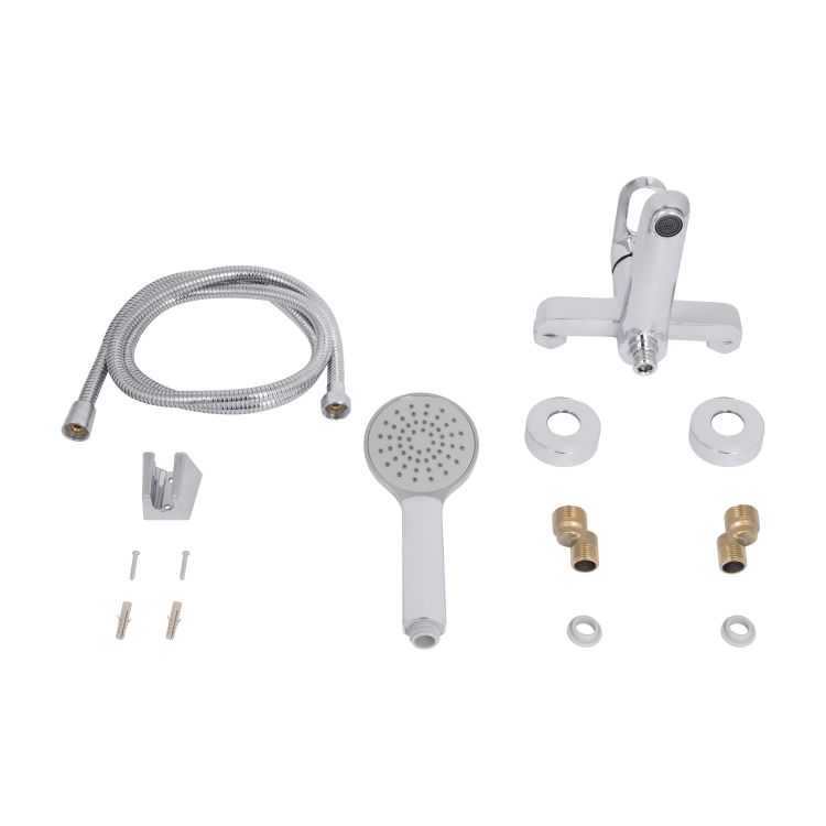 Змішувач для ванни Lidz Latwa 0061 з поворотним виливом та душовим гарнітуром (k35) Chrome LDLAT0061CRM48992 - 7