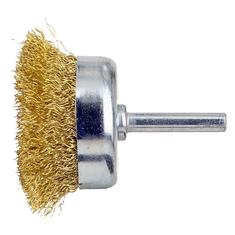 Щітка дротяна чашевидних Ø50мм хвостовик О6мм (латуньований) Sigma (9015051) - 3