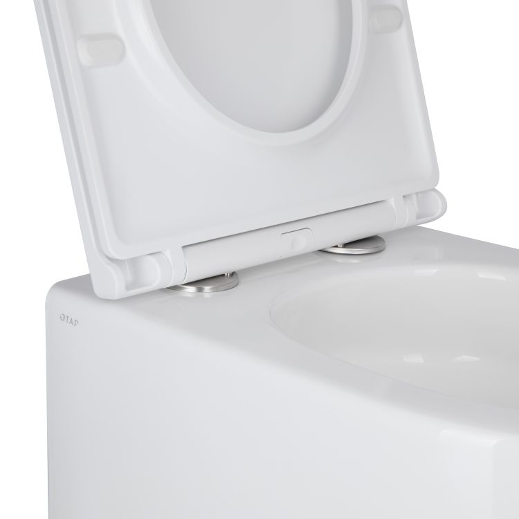 Унитаз подвесной Qtap Taurus безободочный с сиденьем Soft-close QT2433084EUQW - 5