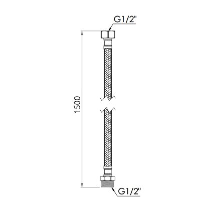 SD FORTE Шланг для води, NYLON 150 см гш SF392W150 - 2