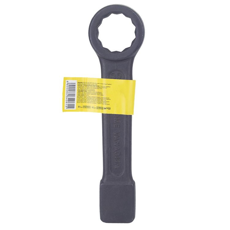 Ключ накидний односторонній ударний 30мм CrV Sigma (6034061) - 2