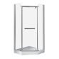 DUCT душ. кабина 90*90*200 см, пятиугольная, распашная, стекло прозрачное, 8мм, с мелким поддоном - 1