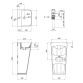 Комплект Qtap Tern: Раковина напольная моноблок 440х380х830 мм White + Донный клапан PU02O - 2