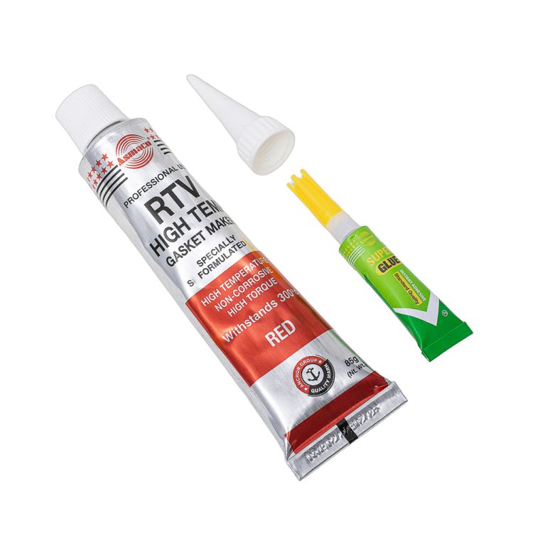 Герметик силиконовый RTV формирователь прокладок высокотемпературный +300°С красный 85г ОАЭ ASMACO (6371221) - 6