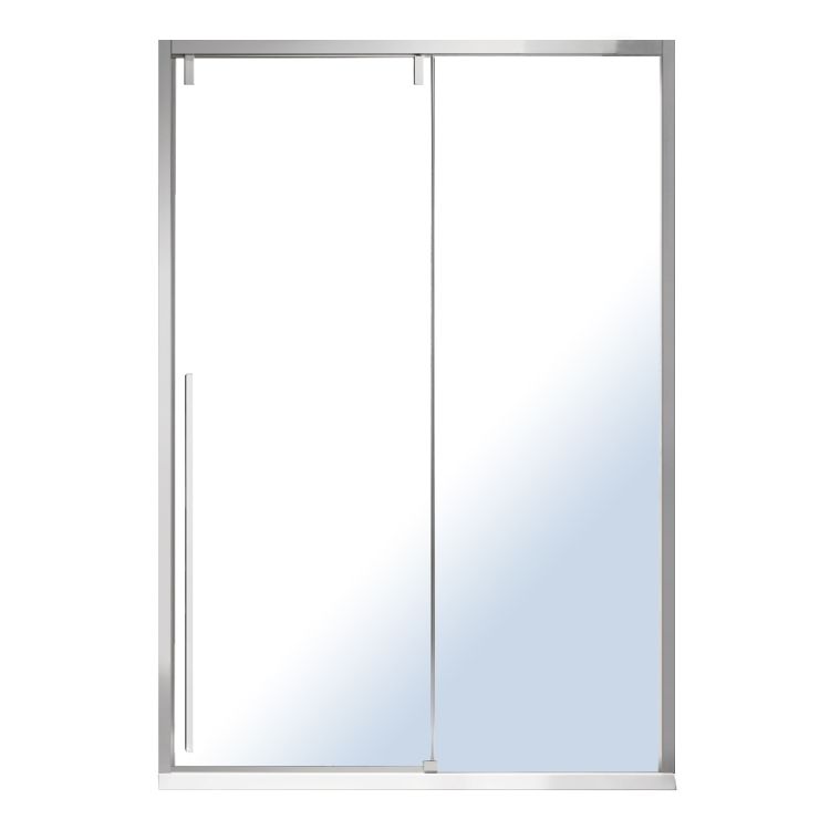 AIVA дверь в нишу 120*195см, раздвижная, прозрачное стекло 8мм, хром - 1