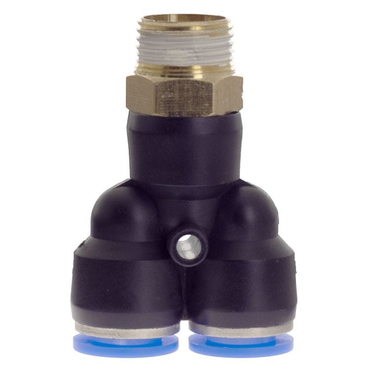 Штуцер цанговий (Y-подібний) Ø10*10*10мм МТ 3/8&amp;quot; Sigma (7027861) - 2