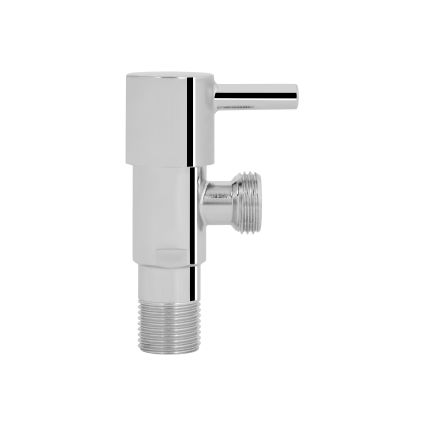 Кран кутовий Thermo Alliance Standart (палочка) 1/2&amp;quot;ЗЗ, нерж, хром, керам. буксу TAS349W1515 - 5