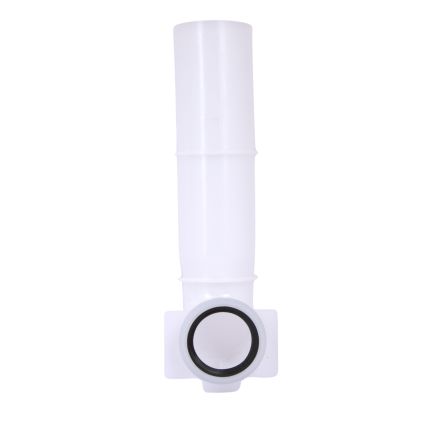 Кутова трубка змиву Qtap 82х74х262 мм White для інсталяції Standard QTSTD167W49807 - 2