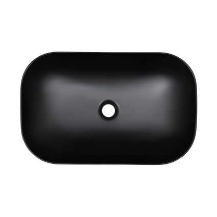 Раковина-чаша Qtap Robin 610х400х145 Matt black QT132143PMBMBN - 4