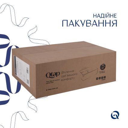 Раковина Qtap Leo 420x280x150 White QT11111008LW - 6